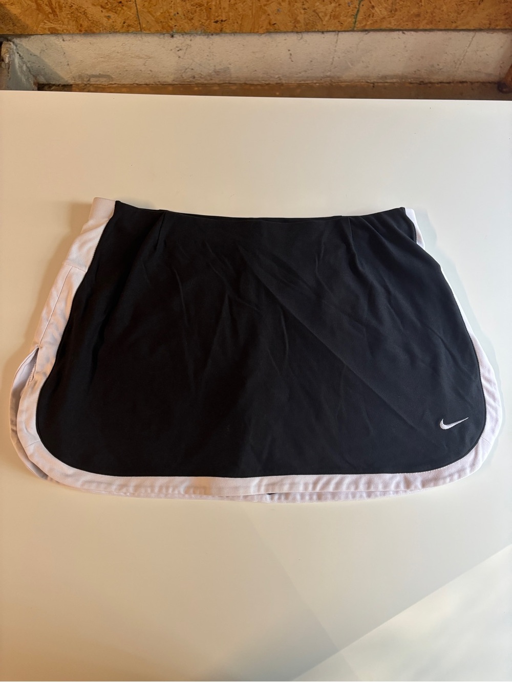 Nike Black Skort with White Trim and Swoosh